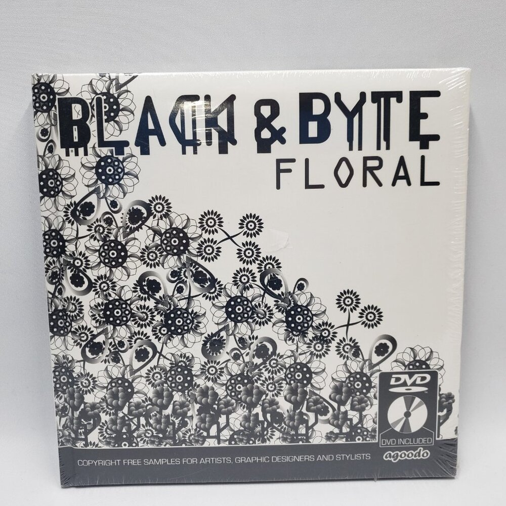 Black & Byte Floral Agoodo Book DVD Mac Windows Graphic Design Stylist